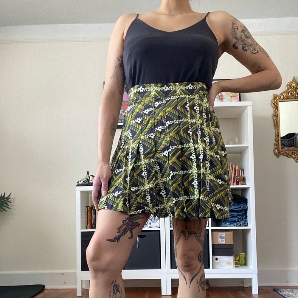 Urban Outfitters Pleated True Wrap Skirt